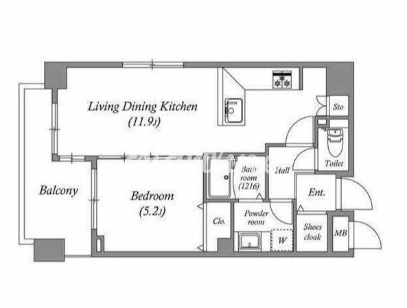白金台アパートメントの物件間取画像